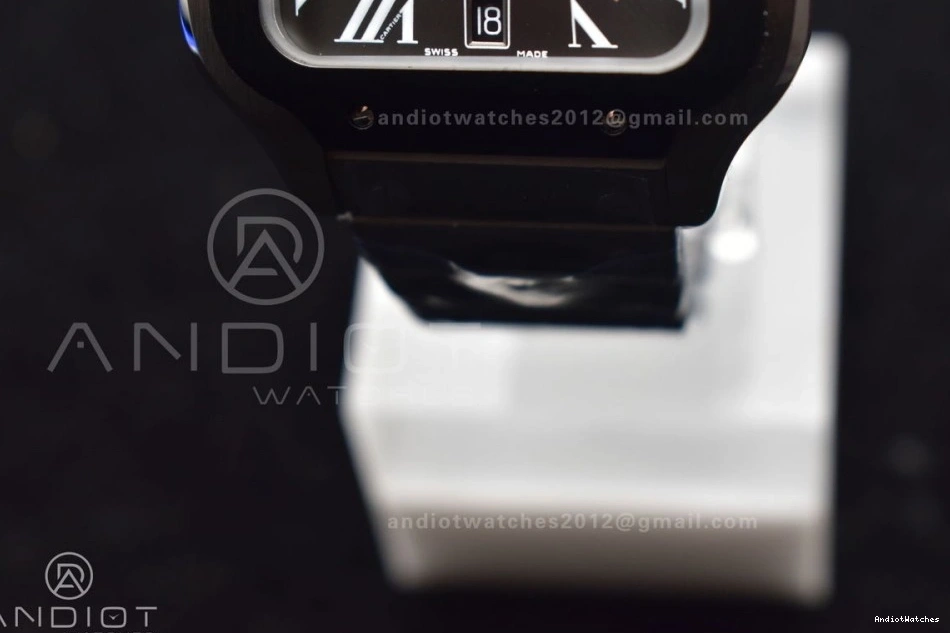 MIYOTA Cartier Bracelet Edition Best 3KF Santos SS on de NewStyle Black 1:1 40mm SS Bezel Dial 1049 White 0204